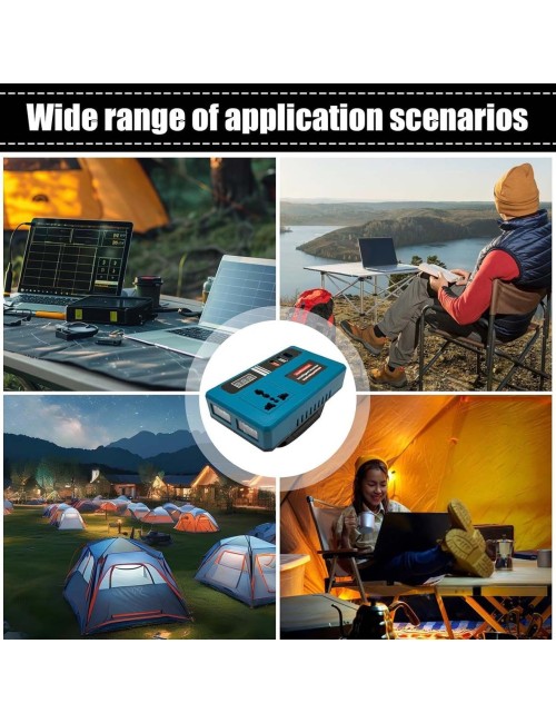 EZ-80909-7 INTELLIGENT PORTABLE POWER INVERTER,DC CONVERTER 21V-180V TO 220AC