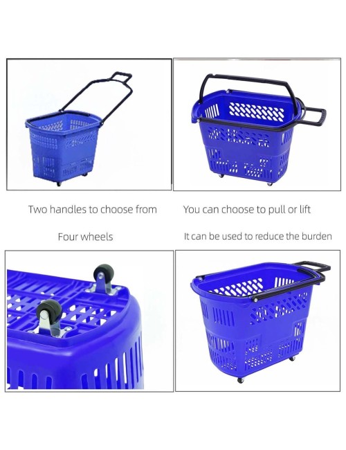 NA-74184-P SUPERMARKET PLASTIC SHOPPING BASKETS