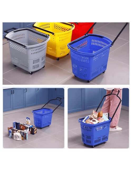 NA-74184-P SUPERMARKET PLASTIC SHOPPING BASKETS