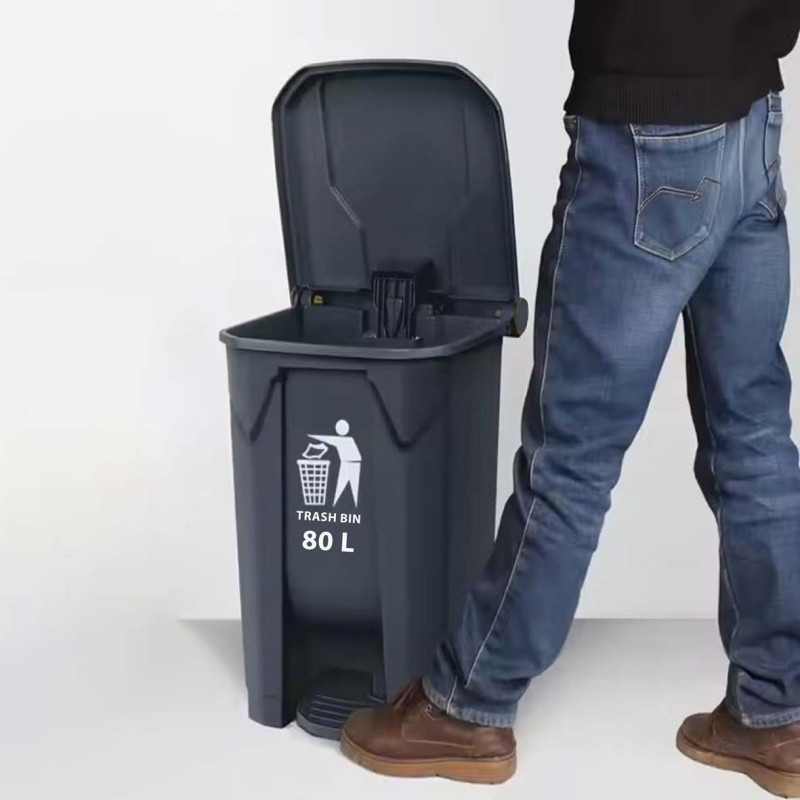 NA-74743-P DUSTBIN WITH PEDAL 80LTR