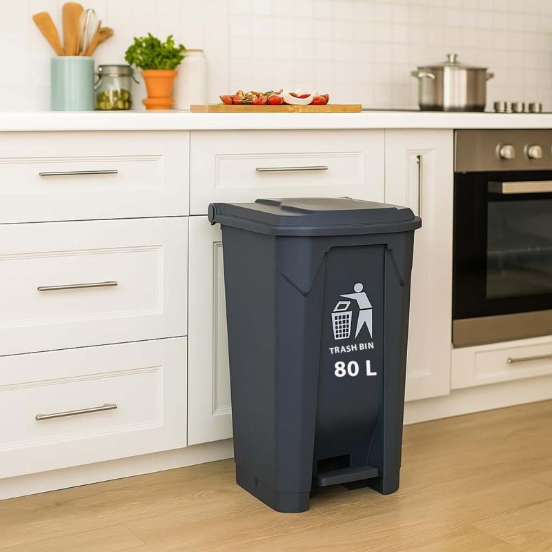 NA-74743-P DUSTBIN WITH PEDAL 80LTR