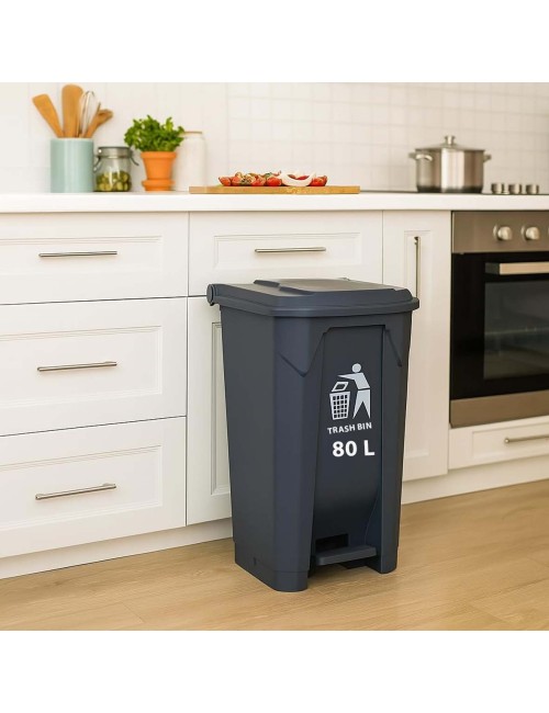 NA-74743-P DUSTBIN WITH PEDAL 80LTR