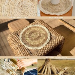 AE-33609/33612-HANDMADE JUTE ROUND RUG 1MTR