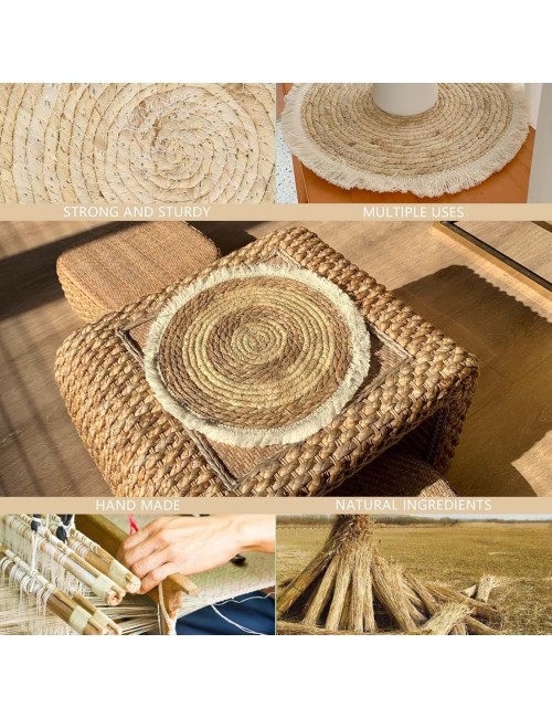 AE-33609/33612-HANDMADE JUTE ROUND RUG 1MTR