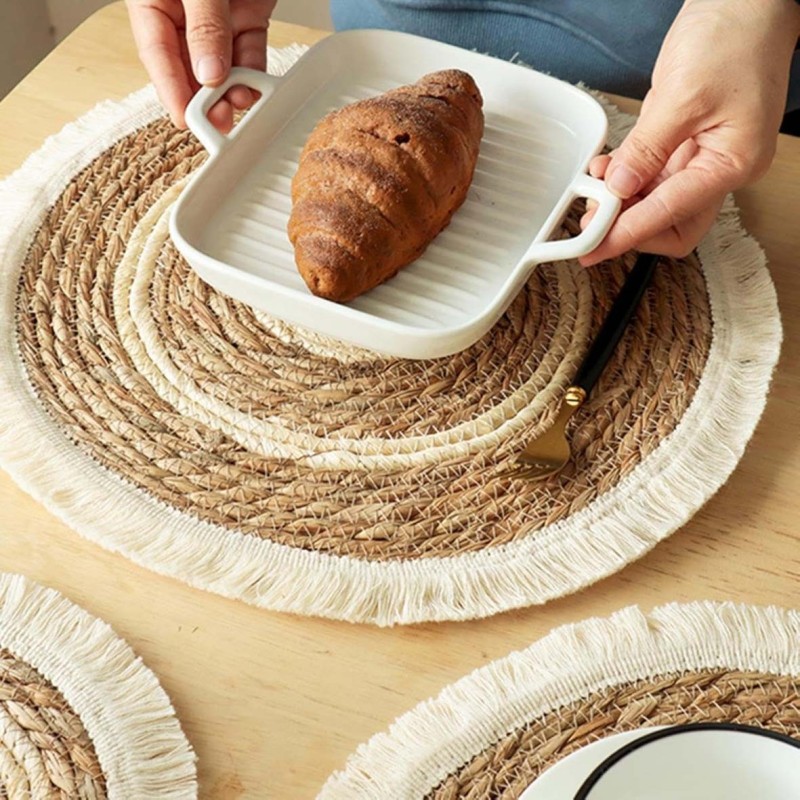 AE-33609/33612-HANDMADE JUTE ROUND RUG 1MTR