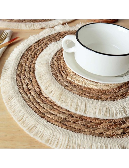 AE-33609/33612-HANDMADE JUTE ROUND RUG 1MTR