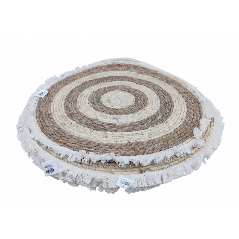 AE-33610-HANDMADE JUTE ROUND RUG 1.2MTR