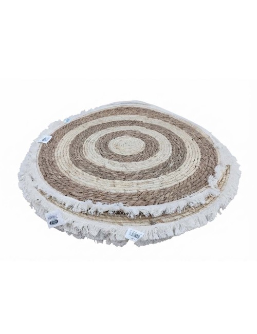 AE-33610-HANDMADE JUTE ROUND RUG 1.2MTR