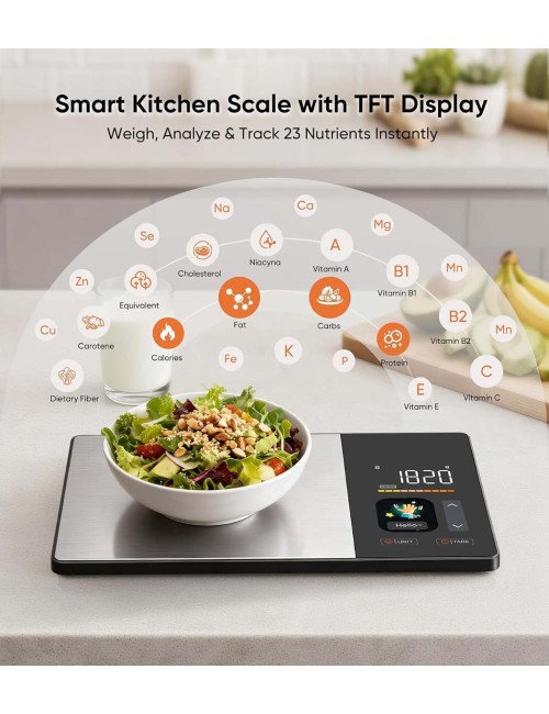 KN2432LB-SMART NUTRITION FOOD SCALE WITH TFT DISPLAY