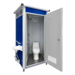 WSJ-DR-03 PORTABLE SITTING TOILET SET 1.1X1.1 X 2.30 MTR