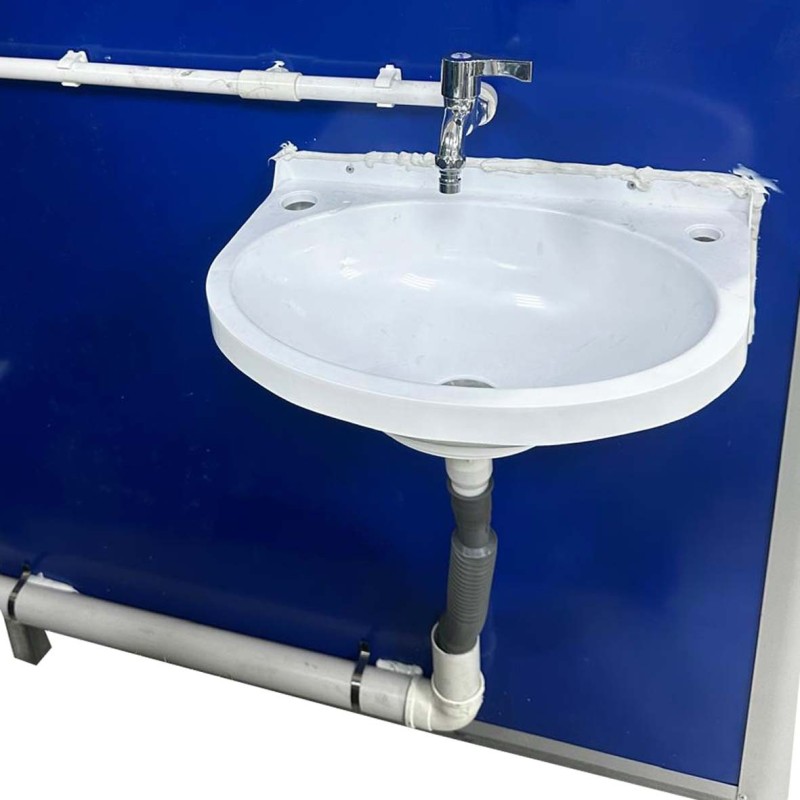 WSJ-DR-03 PORTABLE SITTING TOILET SET 1.1X1.1 X 2.30 MTR