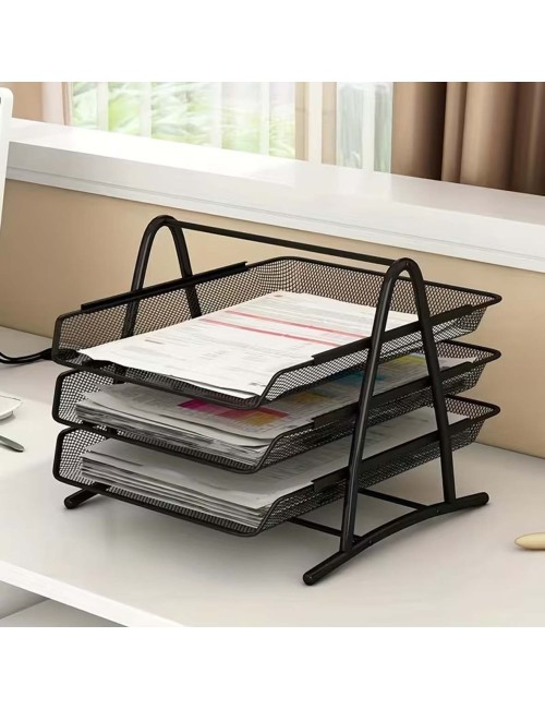 CF-20891 METAL DESK ORGANISER FILE RACK رف مكتبى