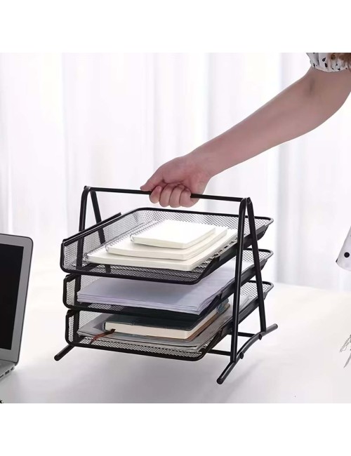 CF-20891 METAL DESK ORGANISER FILE RACK رف مكتبى