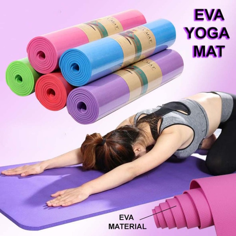 HB-30003-ECO FRINDLY EVA YOGA MAT 6MM THICKNESS 61CMX173CM