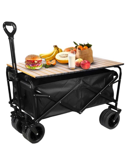 LB-20795 - عربانة مزرعة خام جيشي 4عجل متحرك تاير مع طبق طاولة