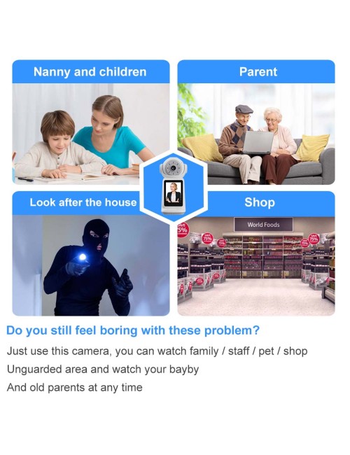 C31/QP003-W SMART VIDEO CALLING CAMERA كاميرا مراقبة مع اتصال