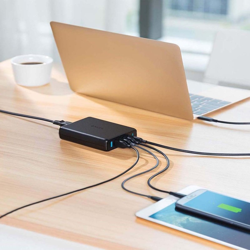 ANKER A2056- 5-PORT USB WALL CHARGER POWERPORT PD WITH 1PD & 4PIQ