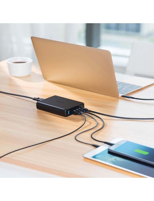 ANKER A2056- 5-PORT USB WALL CHARGER POWERPORT PD WITH 1PD & 4PIQ