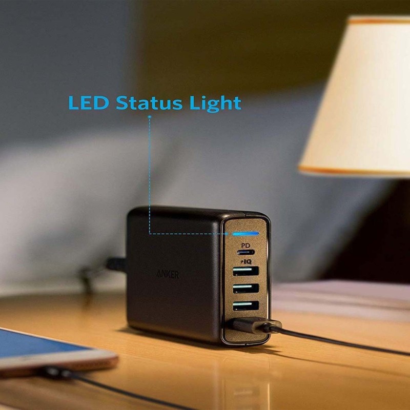 ANKER A2056- 5-PORT USB WALL CHARGER POWERPORT PD WITH 1PD & 4PIQ