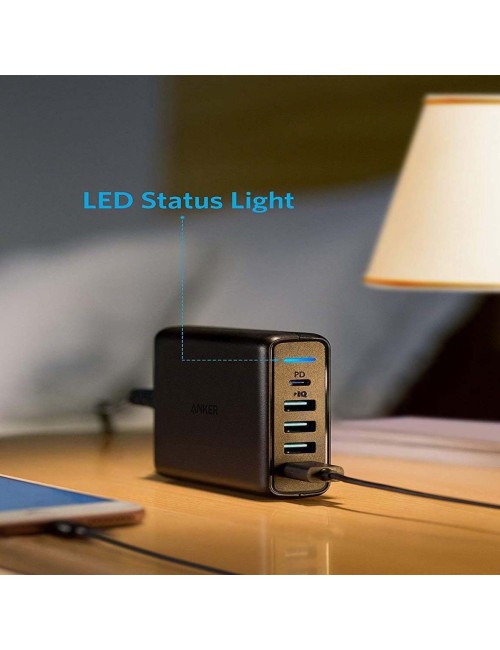 ANKER A2056- 5-PORT USB WALL CHARGER POWERPORT PD WITH 1PD & 4PIQ