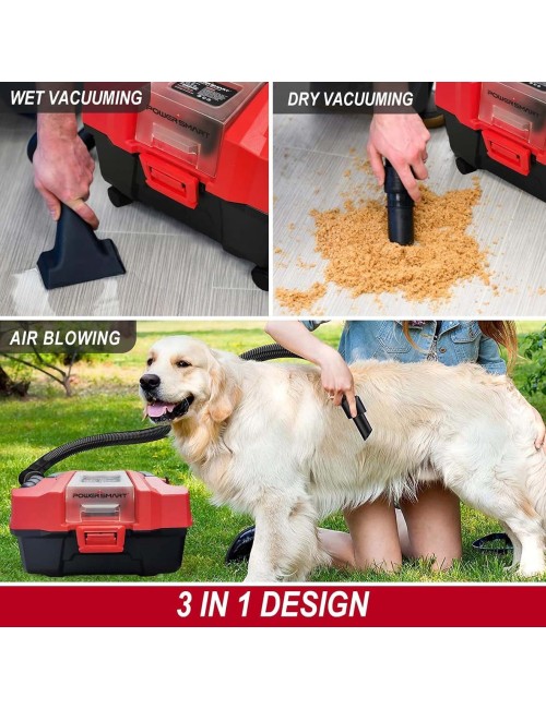 EPM-VC15- CORDLESS WET & DRY VACUUM CLEANER 36V 4.0AH 180W 15LTR