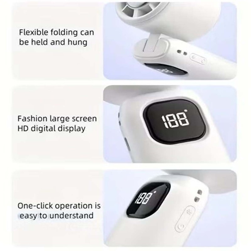 DENX DX2669 PORTABLE HANDHELD HIGH SPEED COOLING FAN 4000mAH