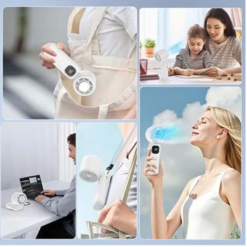 DENX DX2669 PORTABLE HANDHELD HIGH SPEED COOLING FAN 4000mAH