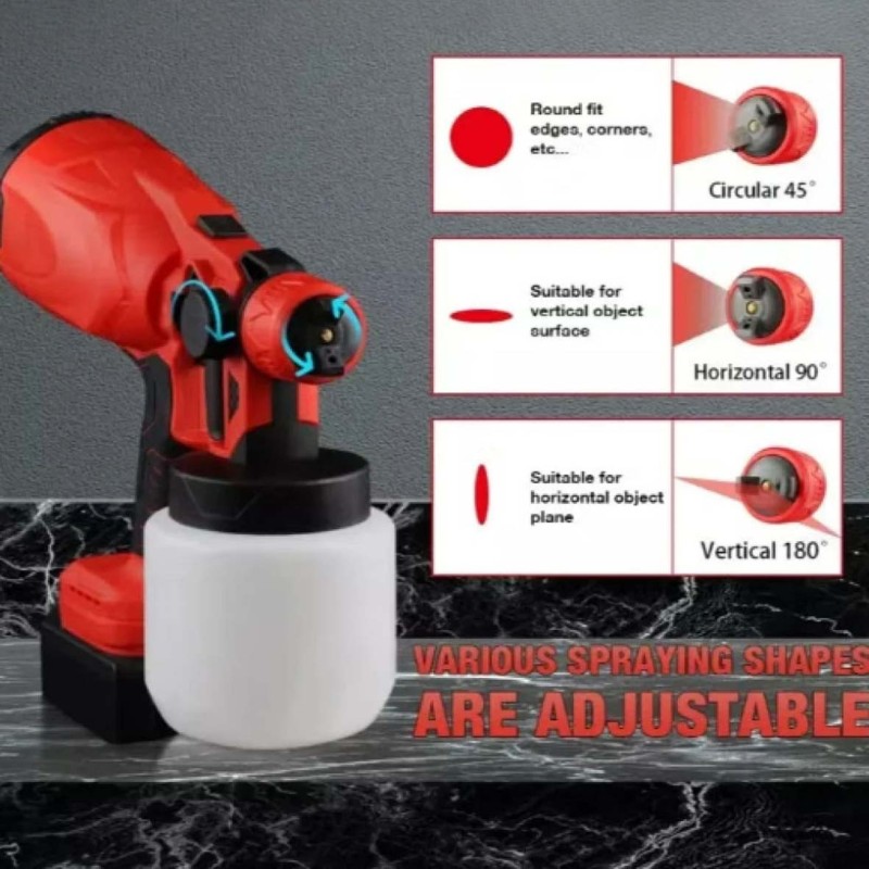 DENX DX3315- MULTI-PURPOSE ELECTRIC PAINT SPRAY GUN 2 BATTER 21V