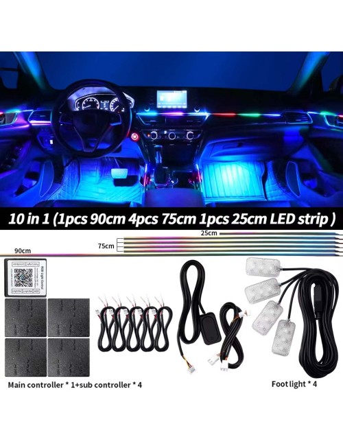 90CM RGB 1-10 LED AMBIENT LIGHT