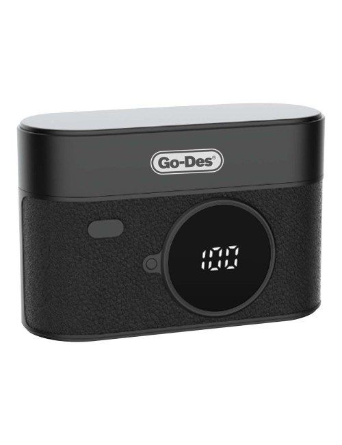 GD-WS312-2-IN-1 WIRELESS MAGNETIC BUTTON MICROPHONE WITH CHARGING CASE & OTG
