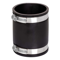 PVC SOCKET RUBBER BLACK "2 WITH CLIP