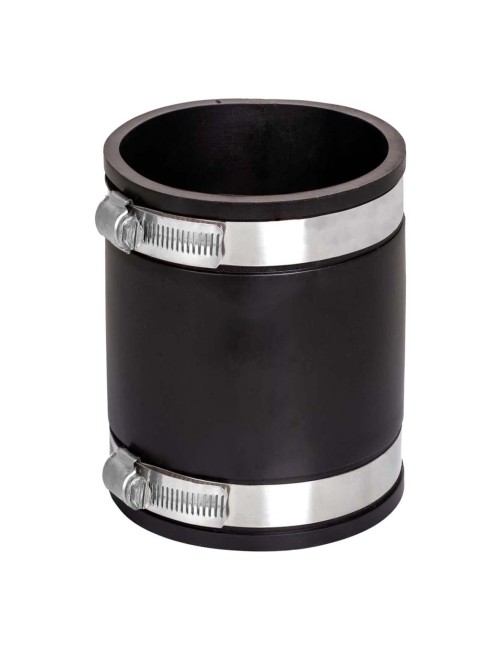 PVC SOCKET RUBBER BLACK "2 WITH CLIP
