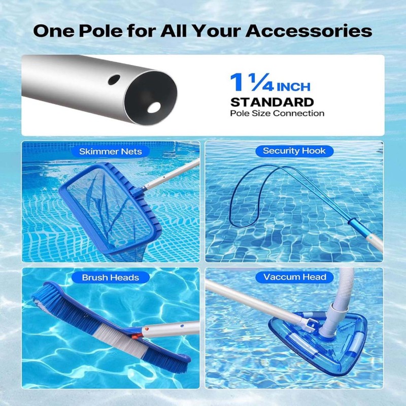 THREE LEVEL TELESCOPIC ALUMINIUM POLE 5.4 MTR