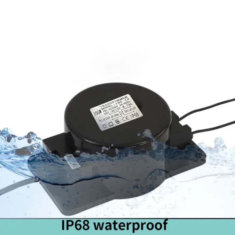 ET-105W OUTDOOR SWIMMING POOL TRANSFORMER 12V IP68