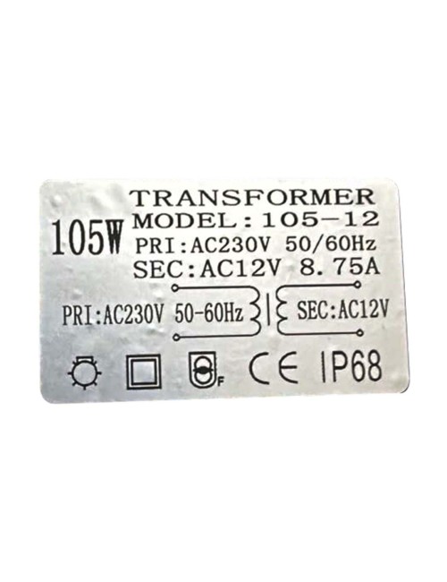 ET-105W OUTDOOR SWIMMING POOL TRANSFORMER 12V IP68