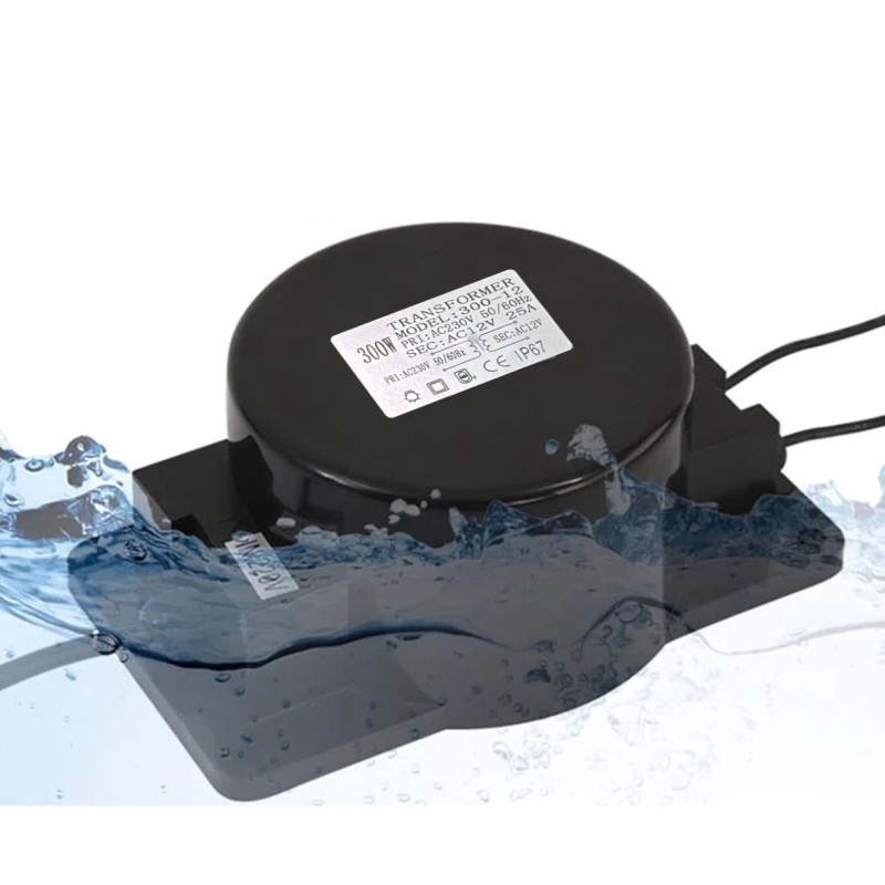 ET-300W OUTDOOR SWIMMING POOL TRANSFORMER 300W 12V IP68