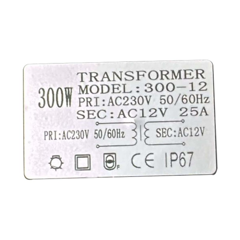 ET-300W OUTDOOR SWIMMING POOL TRANSFORMER 300W 12V IP68