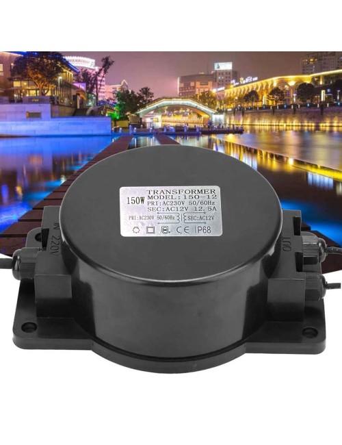 ET-150W OUTDOOR SWIMMING POOL TRANSFORMER 150W 12V IP68