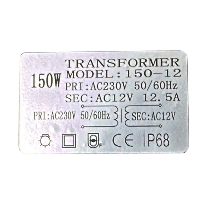 ET-150W OUTDOOR SWIMMING POOL TRANSFORMER 150W 12V IP68