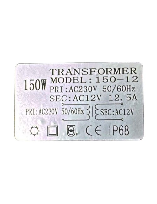 ET-150W OUTDOOR SWIMMING POOL TRANSFORMER 150W 12V IP68