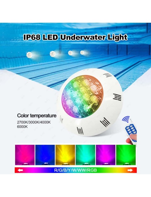 PI-108R POOL LIGHT UNDERWATER LED RGB AC 12V 25W IP68