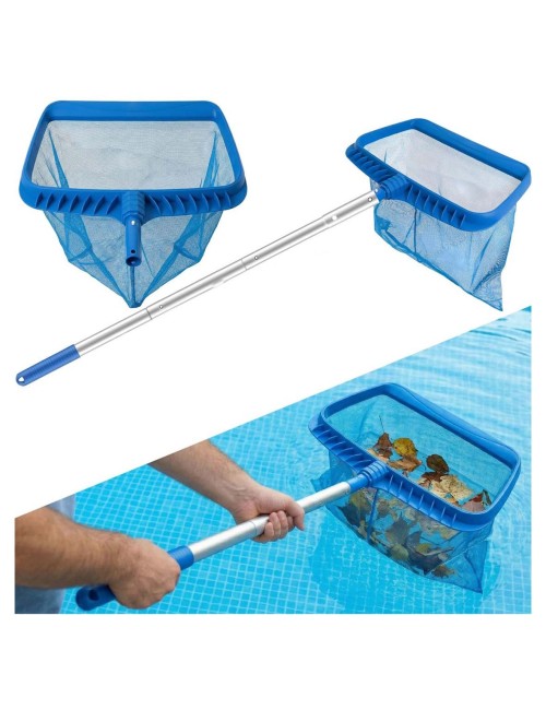 SWIMMING POOL LEAF SKIMER DEEP NET RAKE