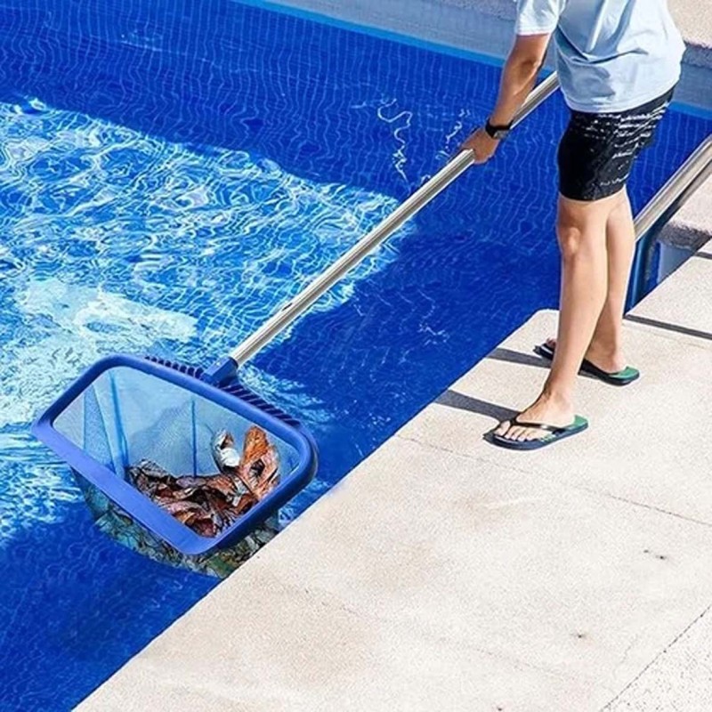 SWIMMING POOL LEAF SKIMER DEEP NET RAKE