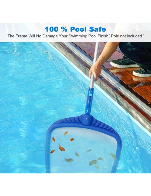 SWIMMING POOL LEAF SKIMER STRAIGHT NET RAKE