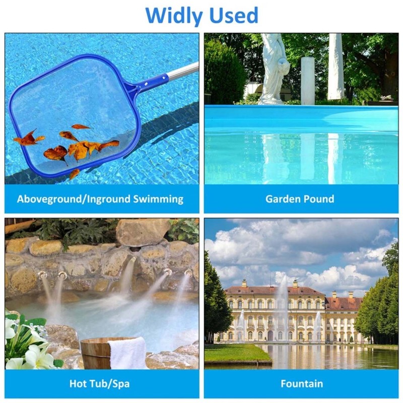 SWIMMING POOL LEAF SKIMER STRAIGHT NET SMALL RAKE