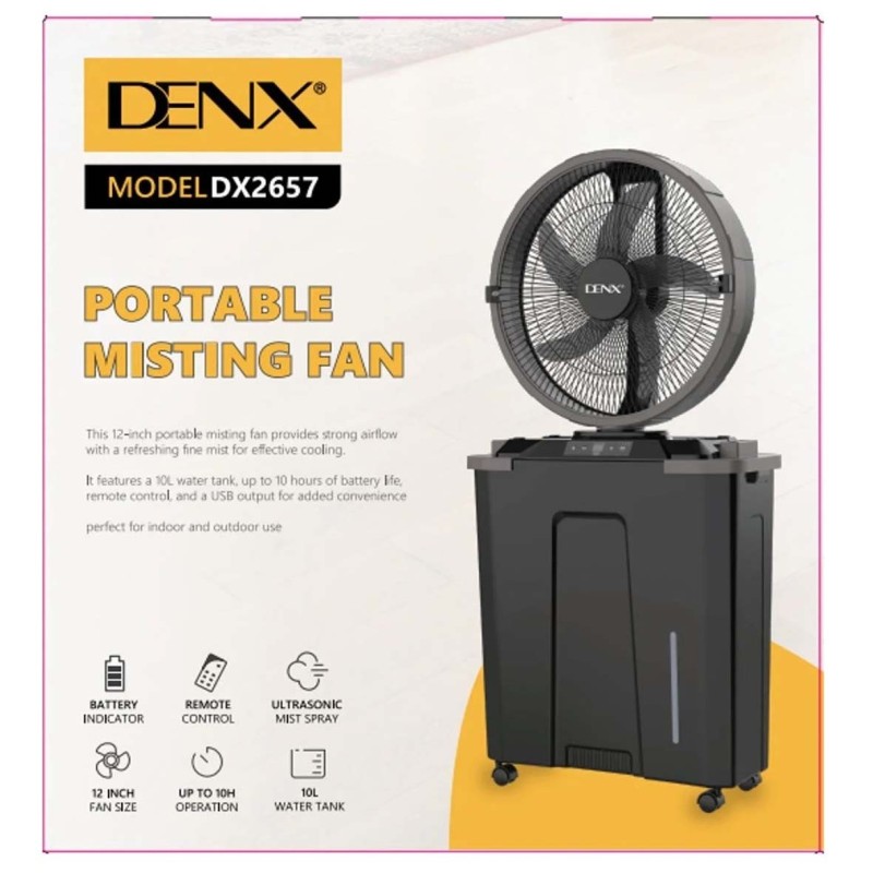 DENX DX2657 10L مروحة ملطف جو