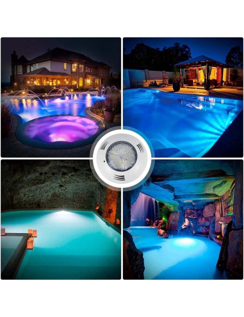 SH-007- ABS+UV POOL LIGHT UNDERWATER LED WARM WHITE 12V IP68