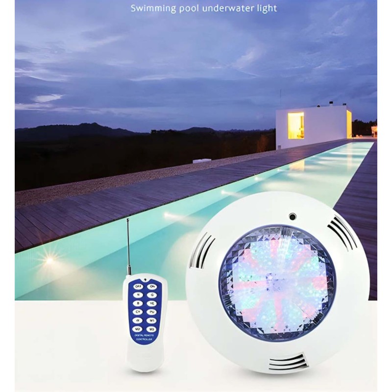 SH-007- ABS+UV POOL LIGHT UNDERWATER LED RGF+RF 12V IP68