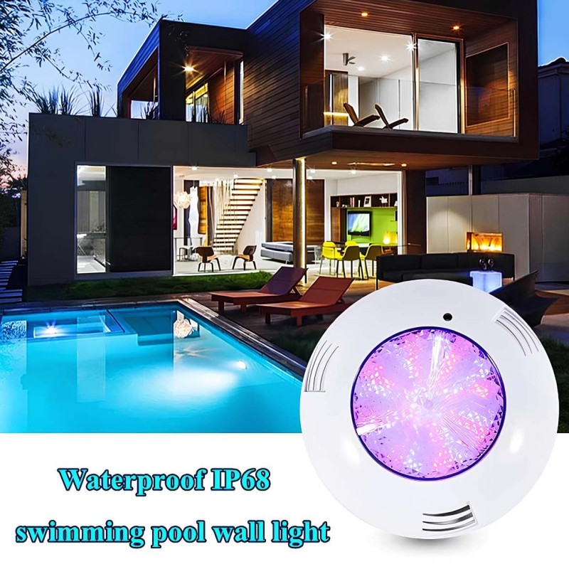 SH-007- ABS+UV POOL LIGHT UNDERWATER LED RGF+RF 12V IP68