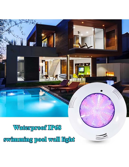 SH-007- ABS+UV POOL LIGHT UNDERWATER LED RGF+RF 12V IP68